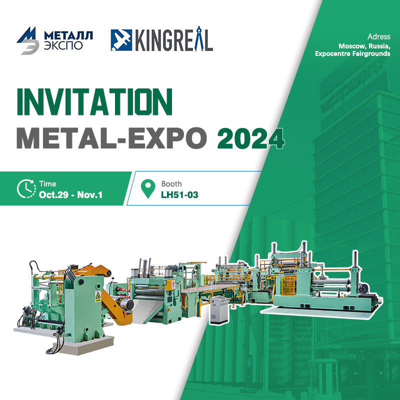 Invitación a la exposición KINGREAL STEEL SLITTER 2024