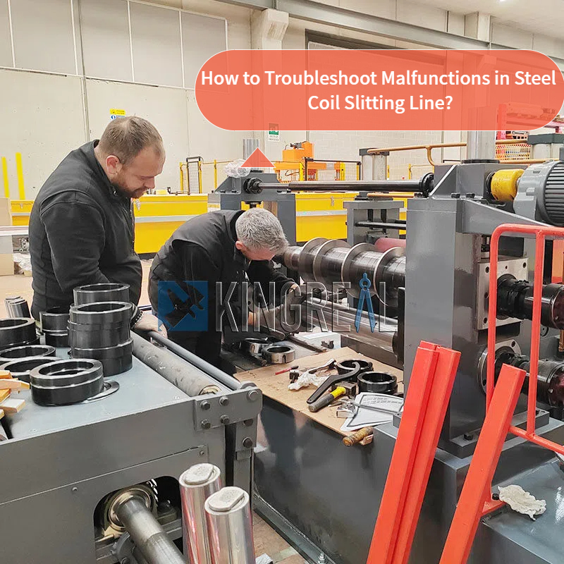 ¿Cómo solucionar problemas de funcionamiento en la línea de corte longitudinal de bobinas de acero?