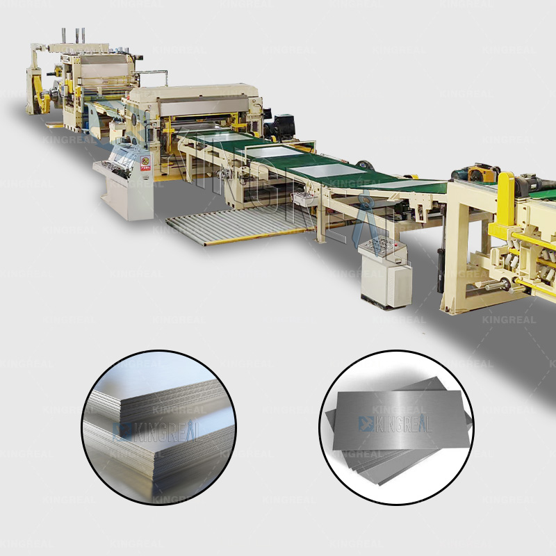Máquina de corte longitudinal con cizalla volante
