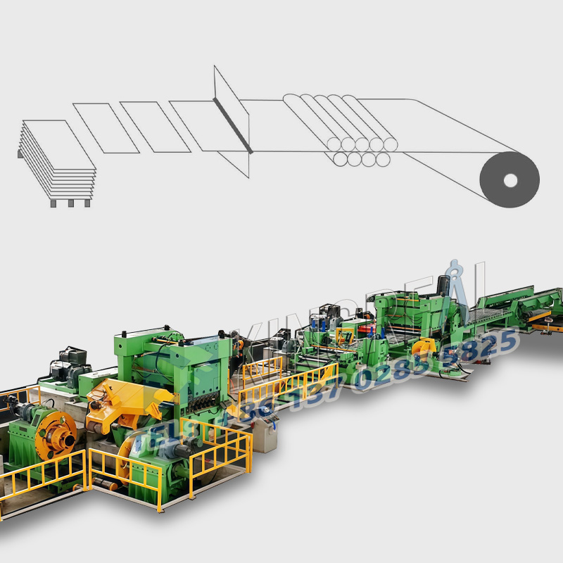 Máquina de corte a medida de calibre pesado