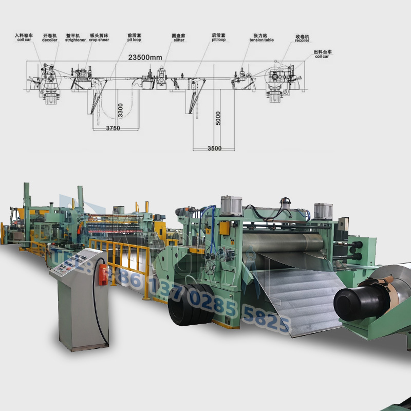 Máquina cortadora de bobinas de acero de alta velocidad