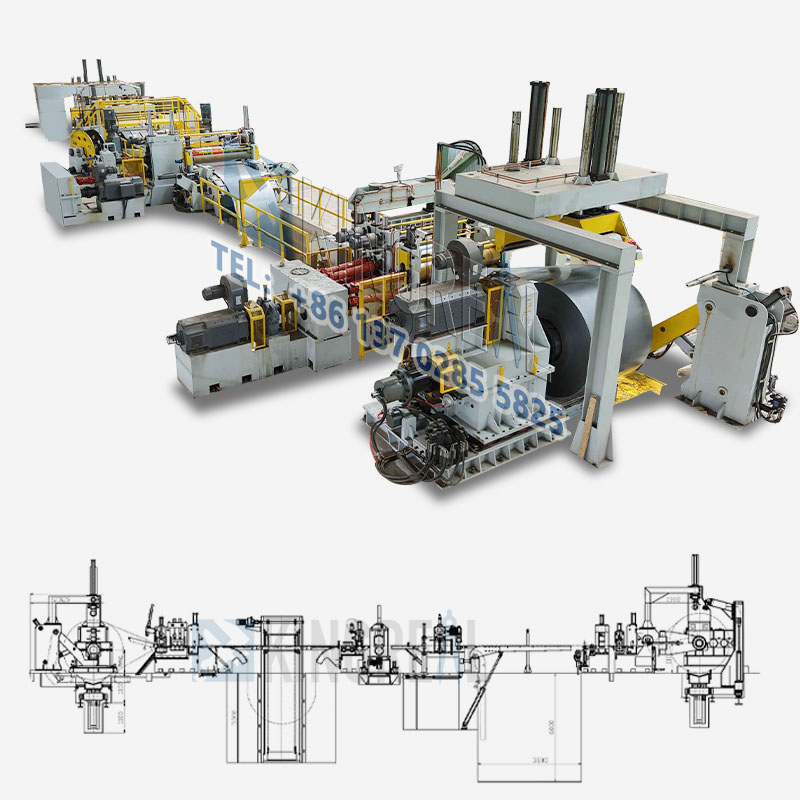 Máquina de rebobina de deslizamiento para acero inoxidable